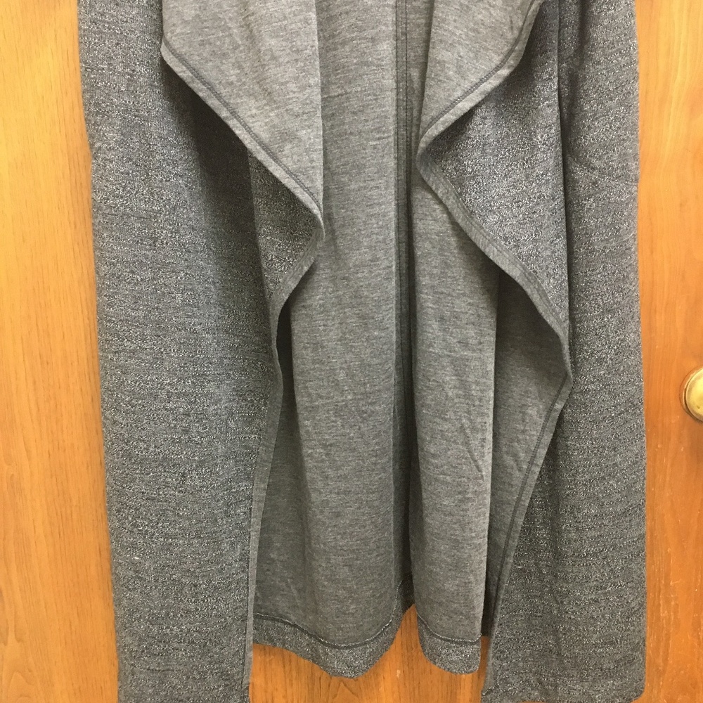 NWT Free People FP Beach Gray Jet Set Cardi Long Hooded Duster - Picture 13 of 15